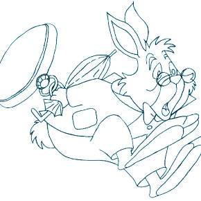 Раскраска Алиса в стране чудес