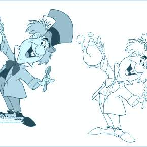 Раскраска Алиса в стране чудес