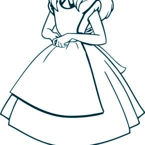 Раскраска Алиса в стране чудес