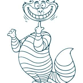 Раскраска Алиса в стране чудес