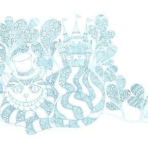 Раскраска Алиса в стране чудес