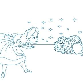 Раскраска Алиса в стране чудес