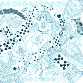 Раскраска Алиса в стране чудес