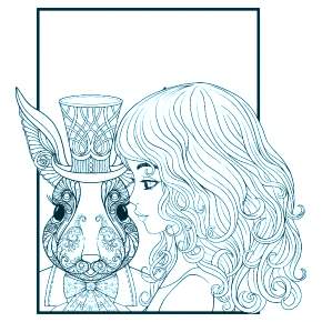 Раскраска Алиса в стране чудес