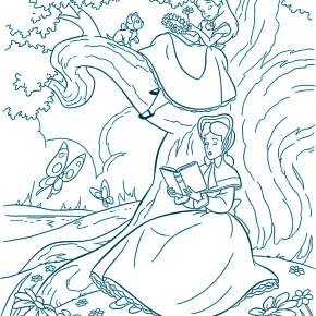 Раскраска Алиса в стране чудес