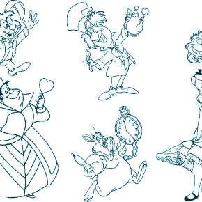 Раскраска Алиса в стране чудес