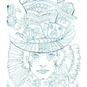 Раскраска Алиса в стране чудес