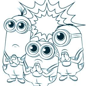 Раскраски Миньоны