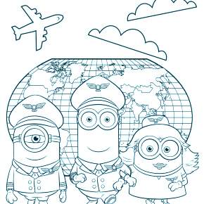Раскраски Миньоны