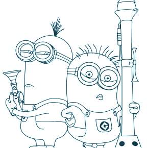 Раскраски Миньоны