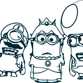 Раскраски Миньоны