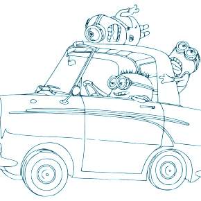 Раскраски Миньоны