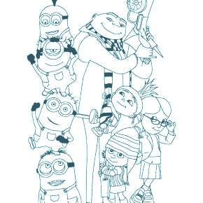 Раскраски Миньоны