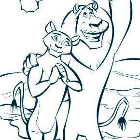 Раскраска Мадагаскар