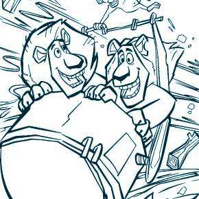 Раскраска Мадагаскар