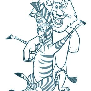 Раскраска Мадагаскар