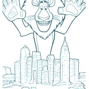 Раскраска Мадагаскар