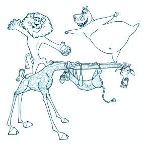 Раскраска Мадагаскар