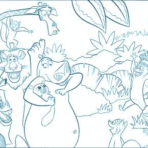 Раскраска Мадагаскар