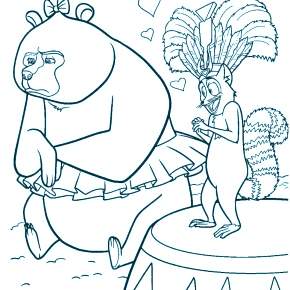 Раскраска Мадагаскар