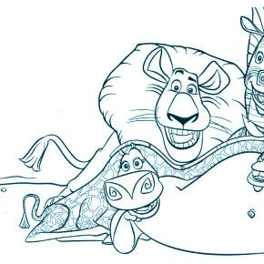 Раскраска Мадагаскар