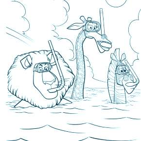 Раскраска Мадагаскар