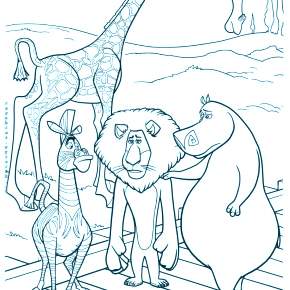 Раскраска Мадагаскар