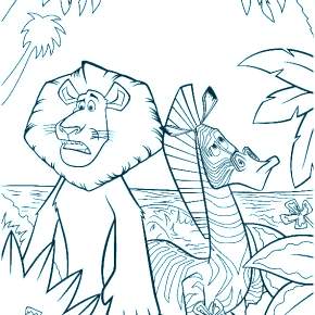 Раскраска Мадагаскар