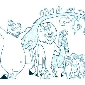 Раскраска Мадагаскар