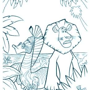 Раскраска Мадагаскар