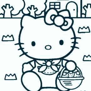Раскраска Хелло Китти
