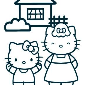 Раскраска Хелло Китти