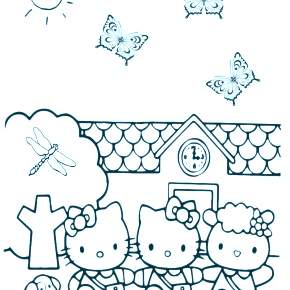 Раскраска Хелло Китти
