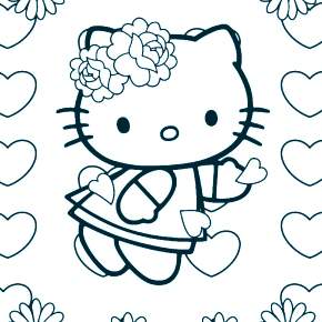 Раскраска Хелло Китти