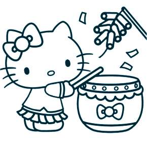 Раскраска Хелло Китти