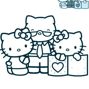 Раскраска Хелло Китти
