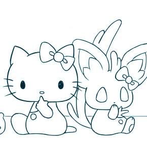 Раскраска Хелло Китти