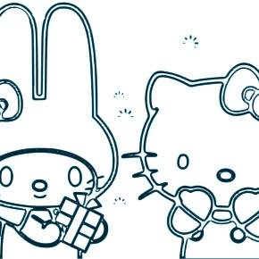 Раскраска Хелло Китти