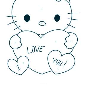 Раскраска Хелло Китти