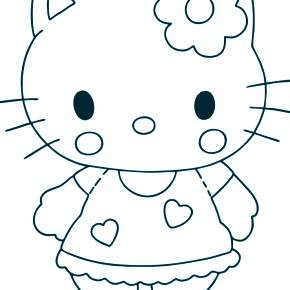 Раскраска Хелло Китти