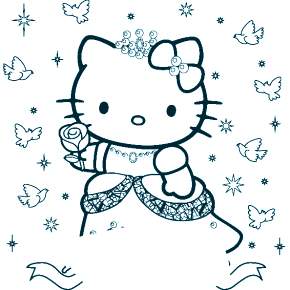 Раскраска Хелло Китти
