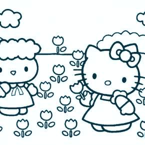 Раскраска Хелло Китти