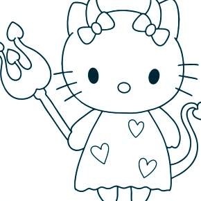 Раскраска Хелло Китти