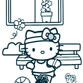 Раскраска Хелло Китти