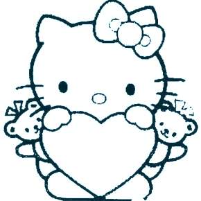 Раскраска Хелло Китти