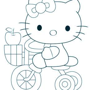 Раскраска Хелло Китти