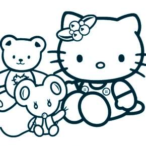 Раскраска Хелло Китти