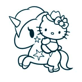 Раскраска Хелло Китти