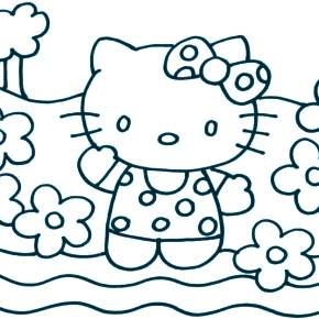 Раскраска Хелло Китти