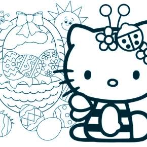 Раскраска Хелло Китти